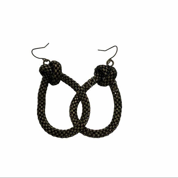 Antique Bronze Mesh Bracelet and Earring Set - Picture 5 of 5